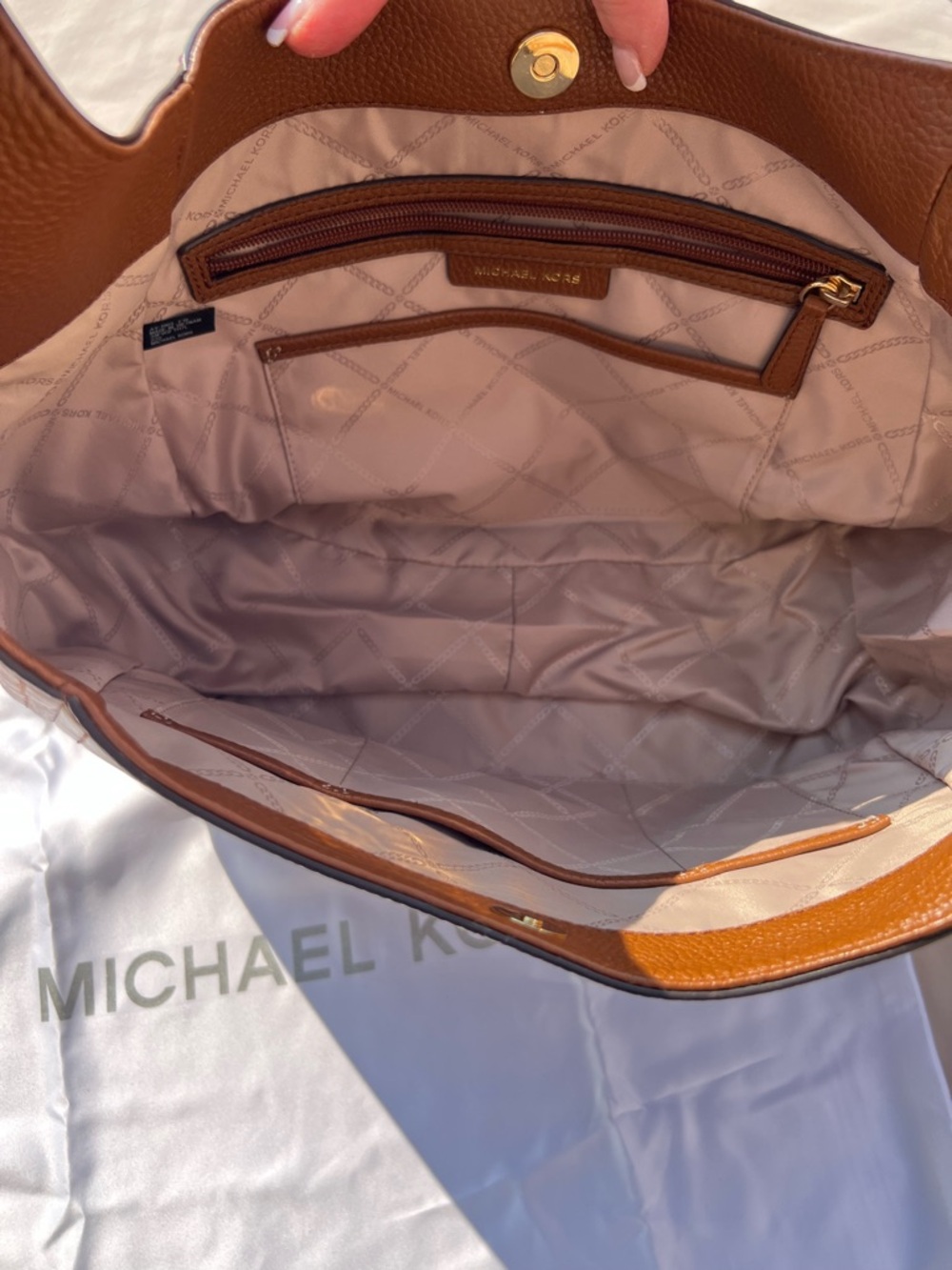 Michael Kors Leather Shoulder Bag - Picture 5 of 5